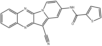 487020-03-1   N-(12-Cyanindolizino[2,3-b]quinoxalin-2-yl)-2-thiophenecarboxaMide