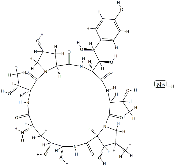 1029890-89-8   1-[(4R,5R)-4,5-二羥基-L-鳥氨酸]棘白菌素 B 鹽酸鹽