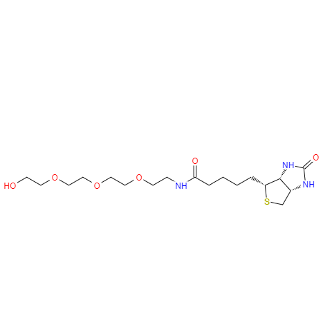 CAS：1217609-84-1 中文名稱：生物素四聚乙二醇羥基 英文名稱：Biotin-PEG4-OH