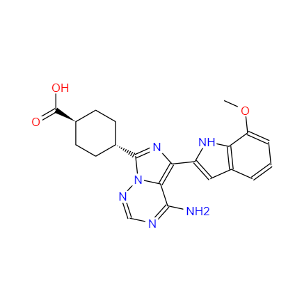 CAS：936890-98-1，反式-4-[4-氨基-5-(7-甲氧基-1H-吲哚-2-基)咪唑并[5,1-F][1,2,4]三嗪-7-基]環(huán)己烷羧酸 
