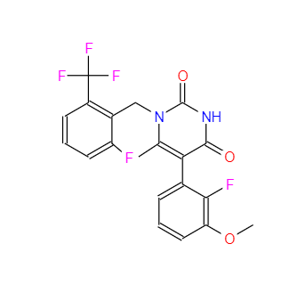 CAS：1150560-59-0，5-(2-氟-3-甲氧基苯基)-1-[[2-氟-6-(三氟甲基)苯基]甲基]-6-甲基-2,4(1H,3H)-嘧啶二酮 