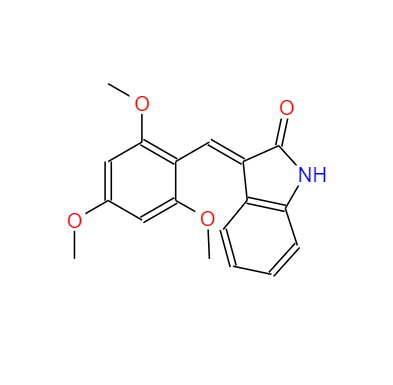 CAS：186611-52-9，3-(2,4,6-三甲氧基苯亞甲基)吲哚啉-2-酮 