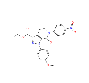 CAS：536759-91-8，4,5,6,7-四氫-1-(4-甲氧基苯基)-6-(4-硝基苯基)-7-氧代-1H-吡唑并[3,4-C]吡啶-3-羧酸乙酯 