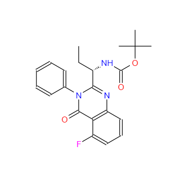 CAS：870281-85-9，(S)-叔丁基(1-(5-氟-4-氧代-3-苯基-3,4-二氫喹唑啉-2-基)丙基)氨基甲酸酯