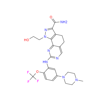 CAS：1034616-18-6，4,5-二氫-1-(2-羥基乙基)-8-[[5-(4-甲基-1-哌嗪基)-2-(三氟甲氧基)苯基]氨基]-1H-吡唑并[4,3-H]喹唑啉-3-甲酰胺