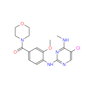 CAS：1351758-81-0，[4-[[5-氯-4-(甲基氨基)-2-嘧啶基]氨基]-3-甲氧基苯基]-4-嗎啉基甲酮 2級