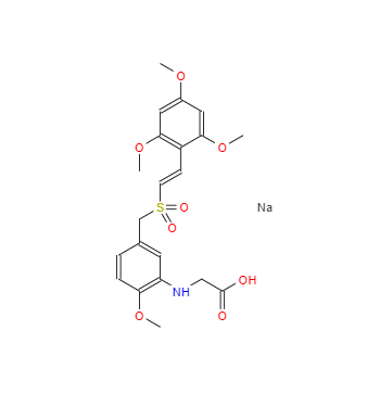 CAS：1225497-78-8，N-[2-甲氧基-5-[[[2-(2,4,6-三甲氧基苯基)乙烯基]磺酰]甲基]苯基]甘氨酸鈉鹽