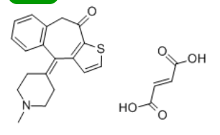 CAS：34580-14-8，富馬酸酮替芬 