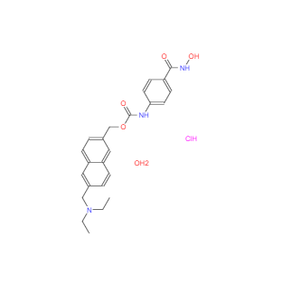 CAS：732302-99-7，N-[4-[(羥基氨基)羰基]苯基]氨基甲酸 [6-[(二乙基氨基)甲基]-2-萘基]甲酯鹽酸鹽水合物 