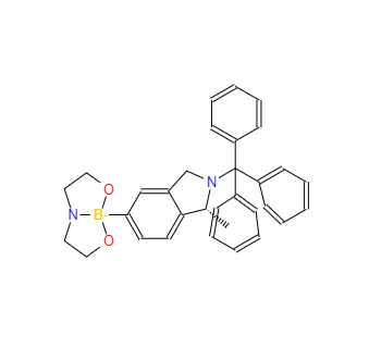 CAS：223595-20-8，2-[(1R)-1-甲基-2-三苯甲基-2,3-二氫-1H-5-異吲哚基]硼酸二乙醇胺酯