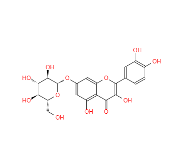 CAS：491-50-9，槲皮素-7-O-葡萄糖苷；槲皮素-7-O-β-D-葡萄糖苷