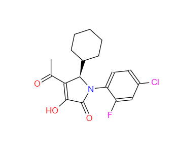CAS：512177-83-2，(5R)-4-乙酰基-1-(4-氯-2-氟苯基)-5-環(huán)己基-1,5-二氫-3-羥基-2H-吡咯-2-酮