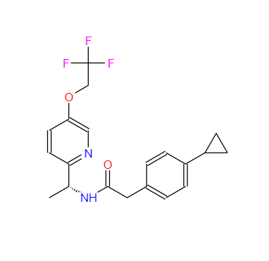 CAS：953778-63-7，2(4-環(huán)丙基苯基)-N[(1R)- 1 -[5 -(2,2,2-三氟乙氧基)吡啶-2-基]乙基]乙酰胺