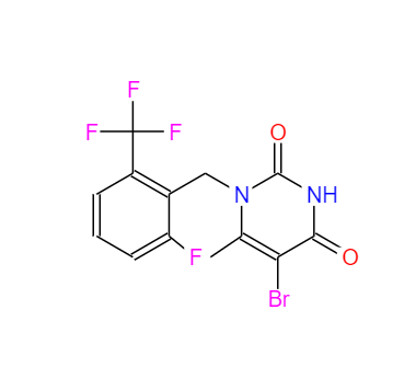 CAS：830346-48-0，5-溴-1-[2-氟-6-(三氟甲基)芐基]-6-甲基嘧啶-2,4(1H,3H)-二酮