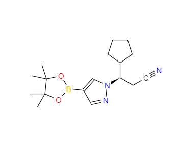 CAS：1146629-84-6，(BETAR)-BETA-環(huán)戊基-4-(4,4,5,5-四甲基-1,3,2-二氧雜硼雜環(huán)戊烷-2-基)-1H-吡唑-1-丙腈