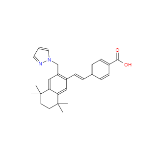 CAS：410528-02-8，4-[(1E)-2-[5,6,7,8-四氫-5,5,8,8-四甲基-3-(1H-吡唑-1-基甲基)-2-萘基]乙烯基]苯甲酸 