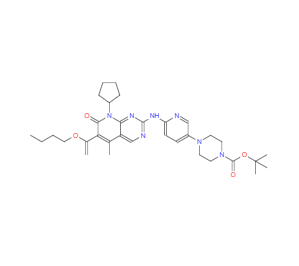 CAS：866084-31-3，2-甲基-2-丙基-4-(6 - {[8-環(huán)戊基-5-甲基-7-氧代-6-(1-丁氧乙烯基)-7,8-二氫吡啶并[2,3-D]嘧啶-2-基]氨基} -3-吡啶基)-1-