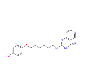 CAS：200484-11-3，N-[6-(4-氯苯氧基)己基]-N'-氰基-N''-4-吡啶基胍