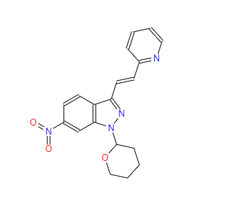 CAS：886230-75-7,(E)-6-硝基-3-[2-(吡啶-2-基)乙烯基]-1-(四氫-2H-吡喃-2-基)-1H-吲唑